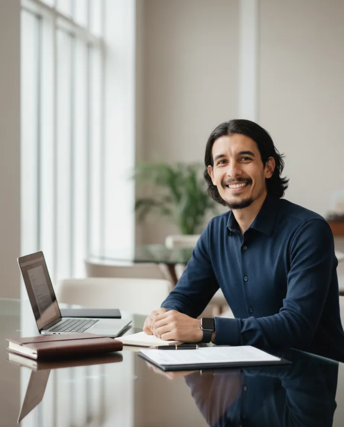 Aymen Jalleb at his desk